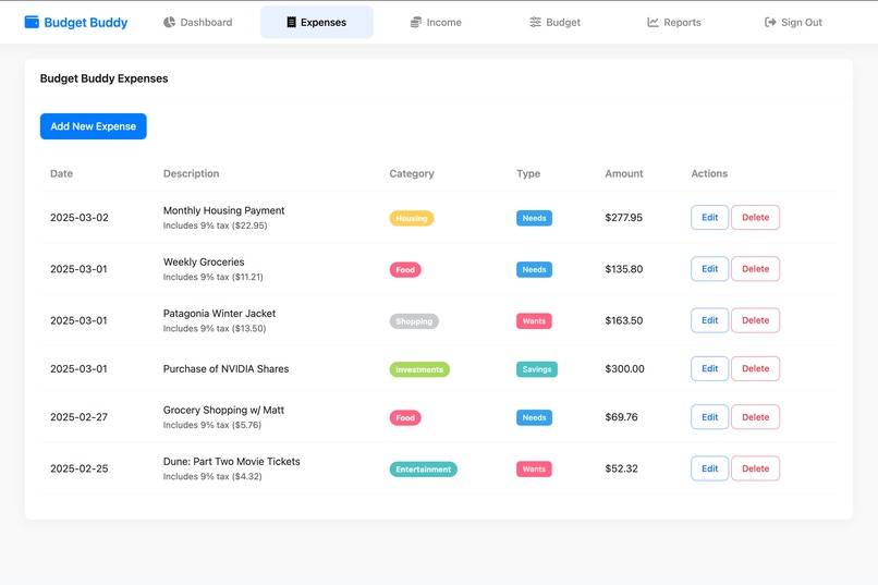 Budget Buddy – screenshot 2