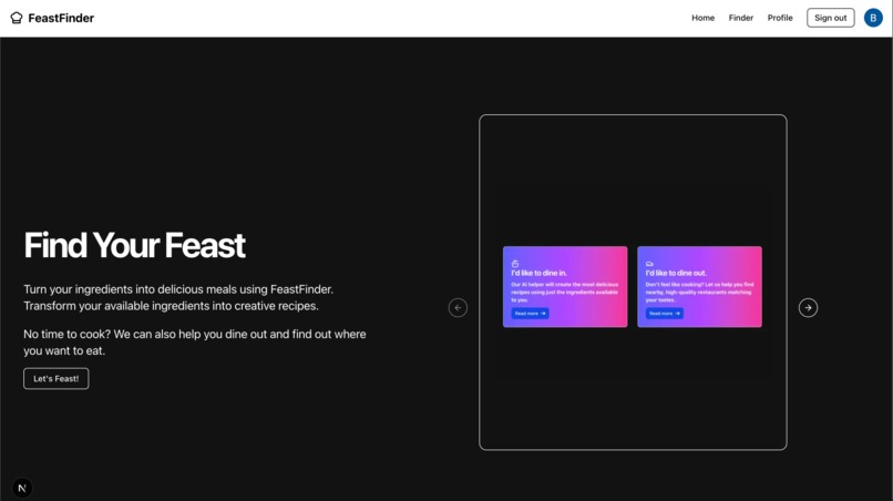 FeastFinder – screenshot 1