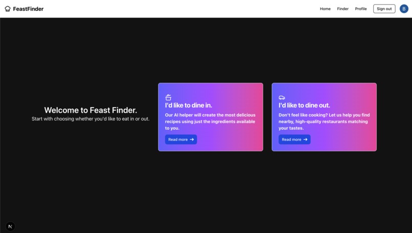 FeastFinder – screenshot 2