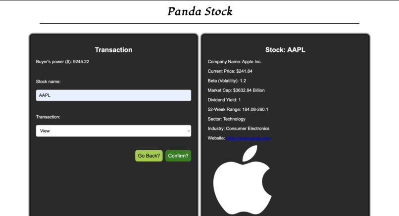 Panda Stocks – screenshot 3