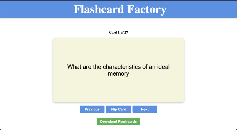 FlashcardFactory – screenshot 4