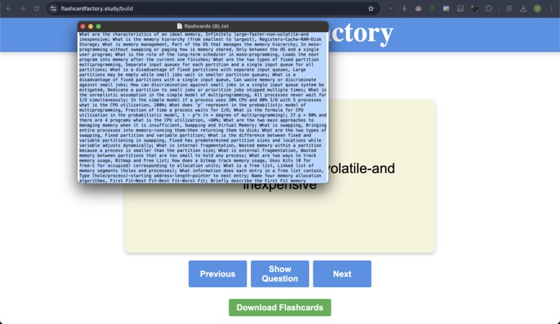 FlashcardFactory – screenshot 6