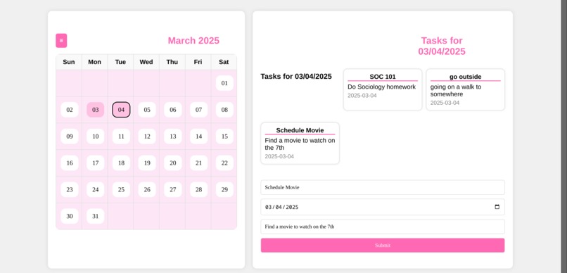 Management calendar  – screenshot 2