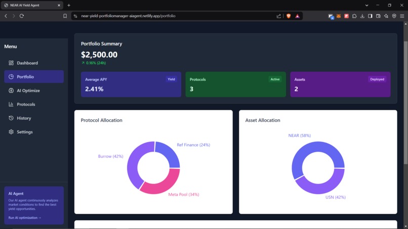 Near-yield-portfoliomanager-AIAgent – screenshot 3