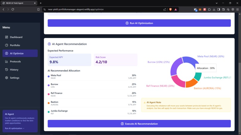 Near-yield-portfoliomanager-AIAgent – screenshot 8