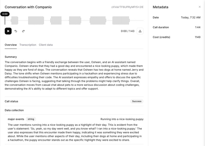 Companio – screenshot 1