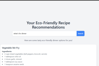 Eco-Friendly Recipe App