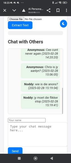 Empangeni LAN-chat – screenshot 2