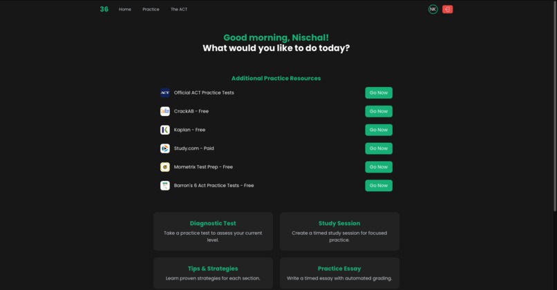 36, #1 ACT Prep Tool – screenshot 2