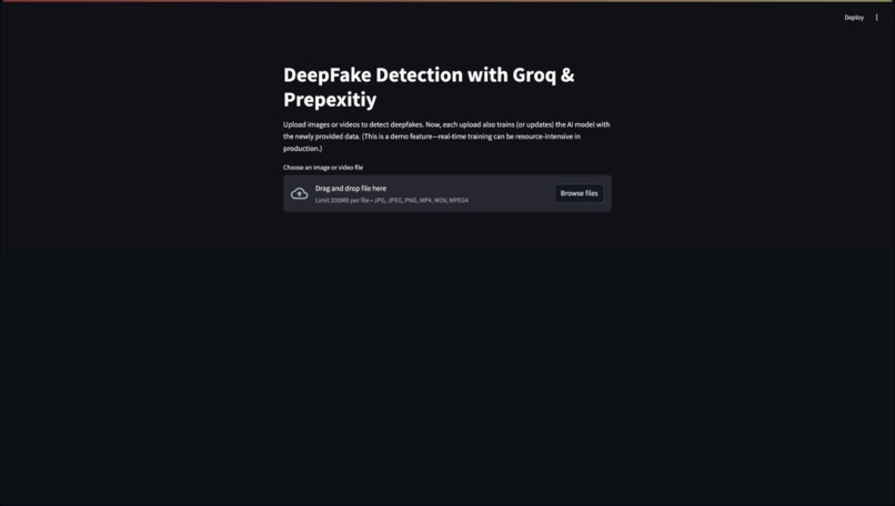 DeFake AI – screenshot 2