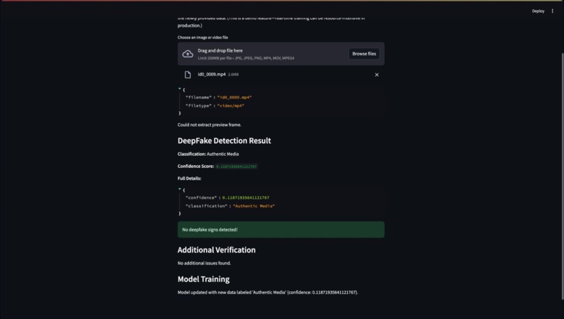 DeFake AI – screenshot 3