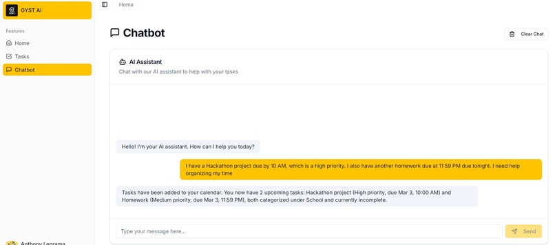 GYST AI – screenshot 4
