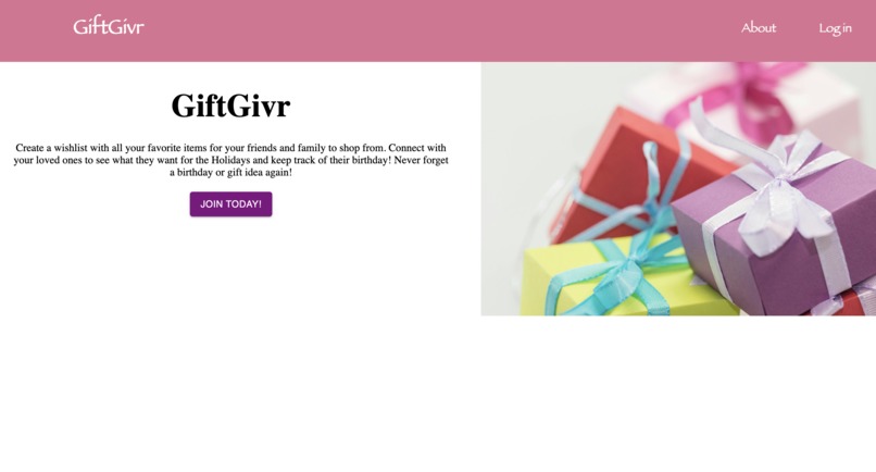 GiftGivr – screenshot 1
