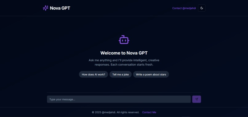 NovaGPT – screenshot 1