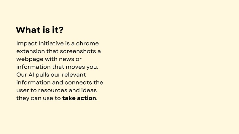 Impact Initiative  – screenshot 2