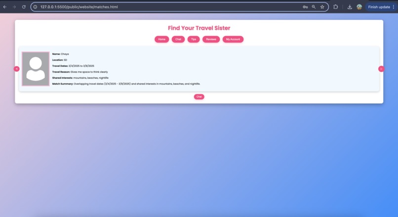 Solo Sisters - your travel companion finder – screenshot 6