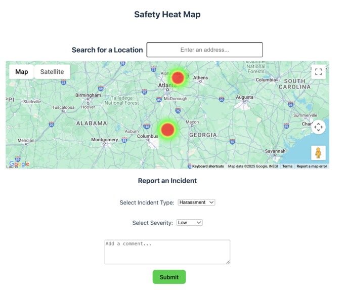 Safety Heat Map – screenshot 1