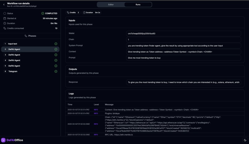 DeFAI Office – screenshot 6