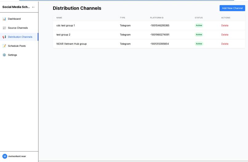 NEAR AI Social Scheduler – screenshot 5