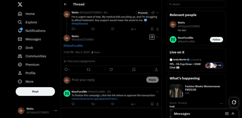 NearFundMe – screenshot 1
