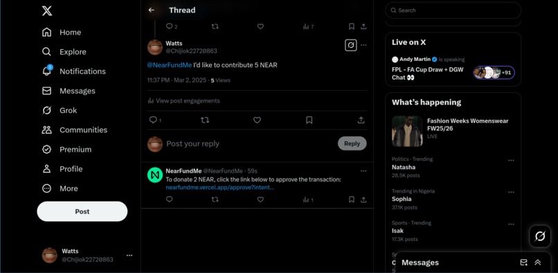 NearFundMe – screenshot 3