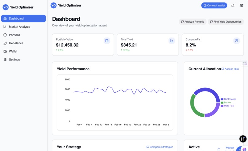 DeFi Yield Optimizer Agent(yieldsage.ai) – screenshot 1