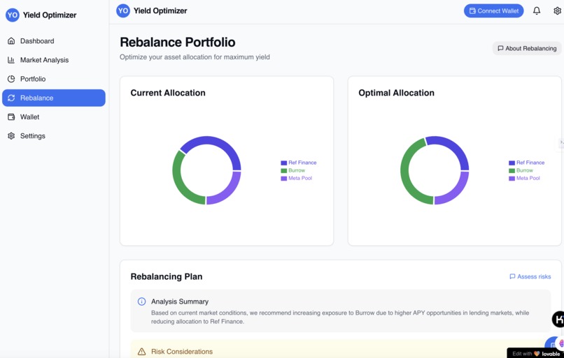 DeFi Yield Optimizer Agent(yieldsage.ai) – screenshot 3