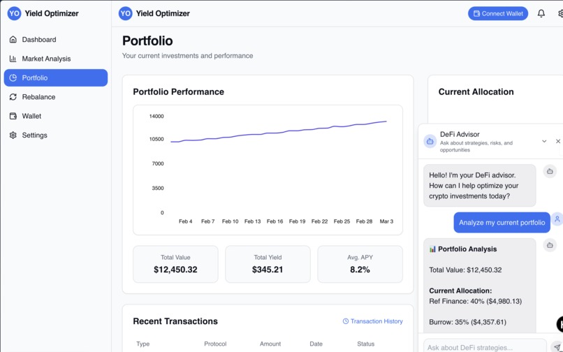DeFi Yield Optimizer Agent(yieldsage.ai) – screenshot 6