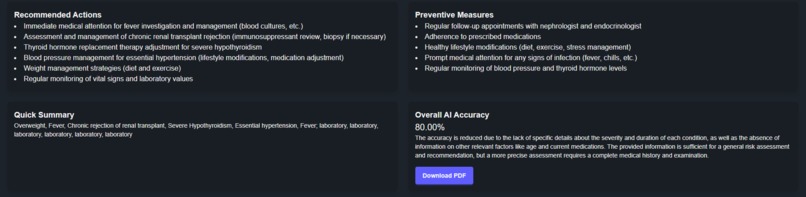 Predictive AI Healthcare Insighter – screenshot 2