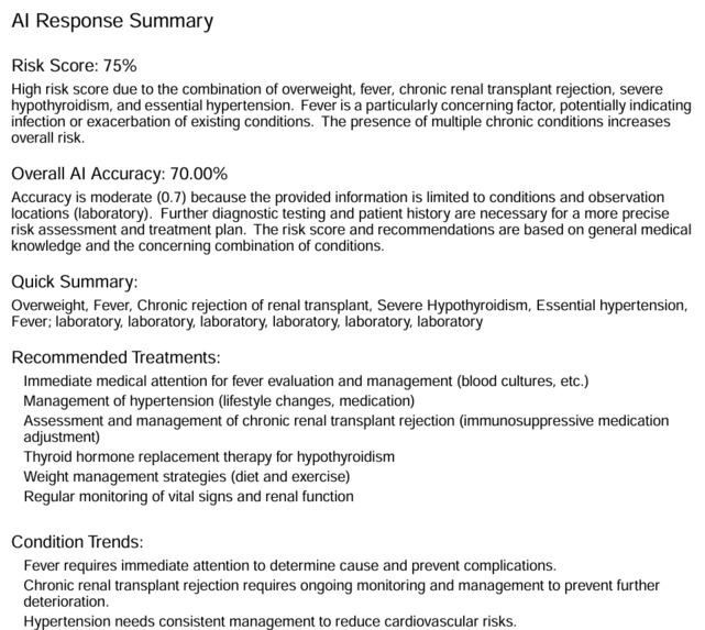 Predictive AI Healthcare Insighter – screenshot 3