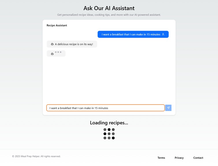 Meal Prep Helper – screenshot 2
