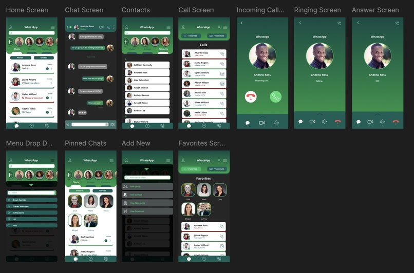 WhatsApp Redesign – screenshot 1