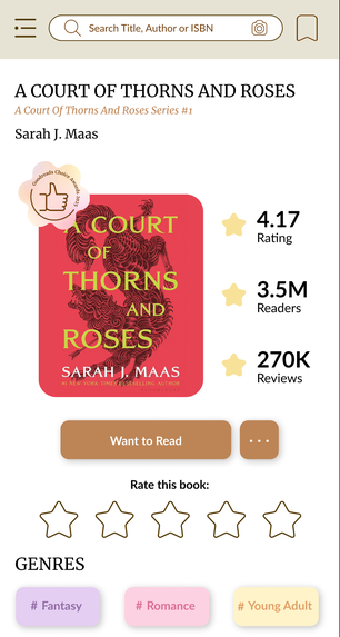 Goodreads Redesign: Chapters Reimagined – screenshot 3