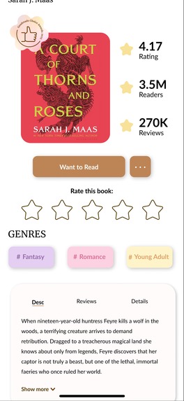 Goodreads Redesign: Chapters Reimagined – screenshot 4