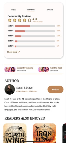 Goodreads Redesign: Chapters Reimagined – screenshot 5