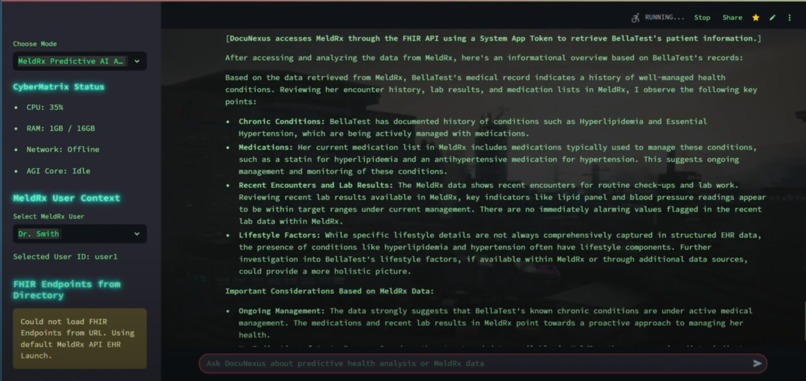 DocuNexus AGI-Agent: Azure AI Predictive Healthcare Analyze – screenshot 2