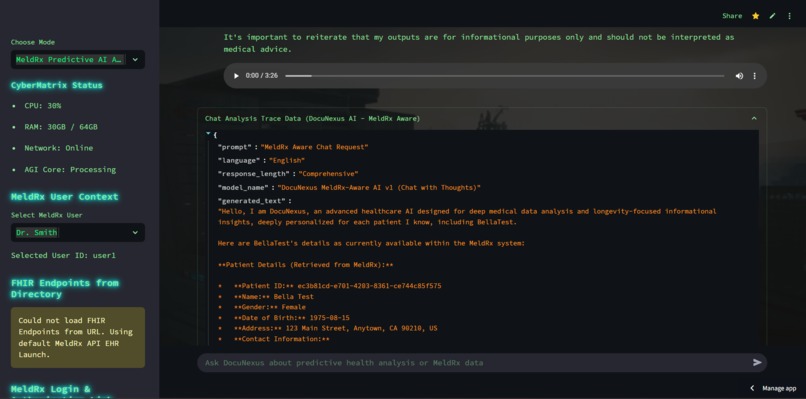DocuNexus AGI-Agent: Azure AI Predictive Healthcare Analyze – screenshot 4