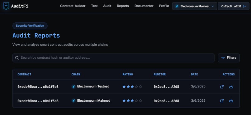 AuditFi – screenshot 2