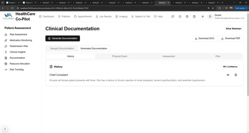 Agentic HealthCare Co-Pilot – screenshot 4