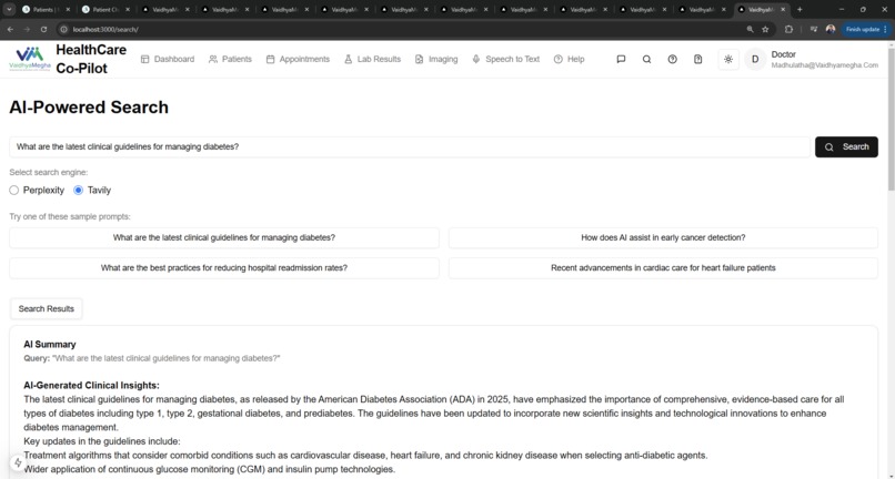 Agentic HealthCare Co-Pilot – screenshot 6