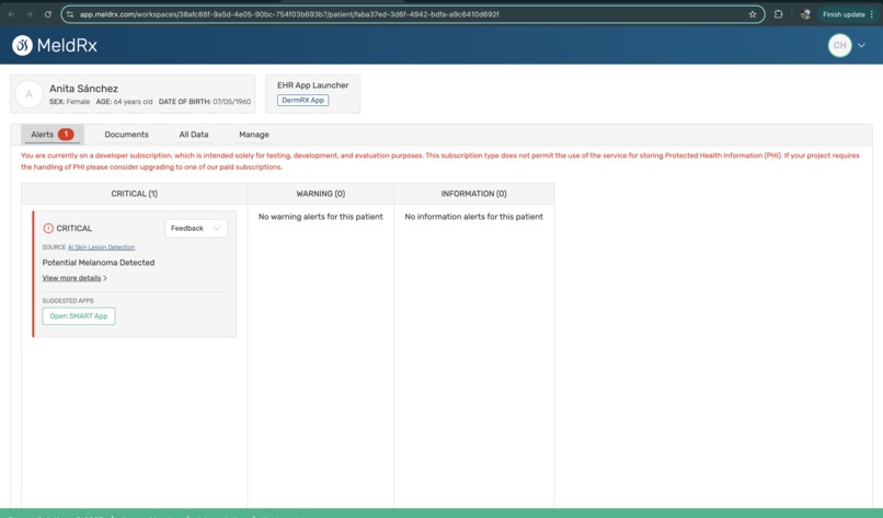 DermRX: AI-Powered Skin Cancer Detection Assistant – screenshot 1