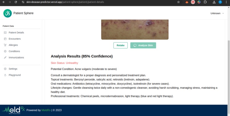 Skin Disease Predictor  – screenshot 6
