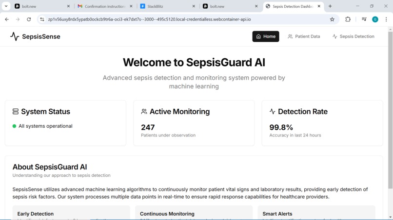 SepsiGuard AI — Predictive AI for Early Sepsis Detection – screenshot 4