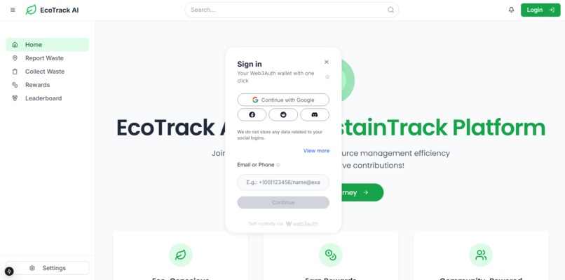 EcoTrack AI – screenshot 1