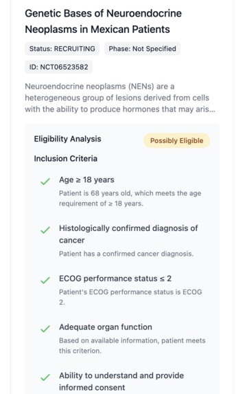 ClinicalConnect – screenshot 1