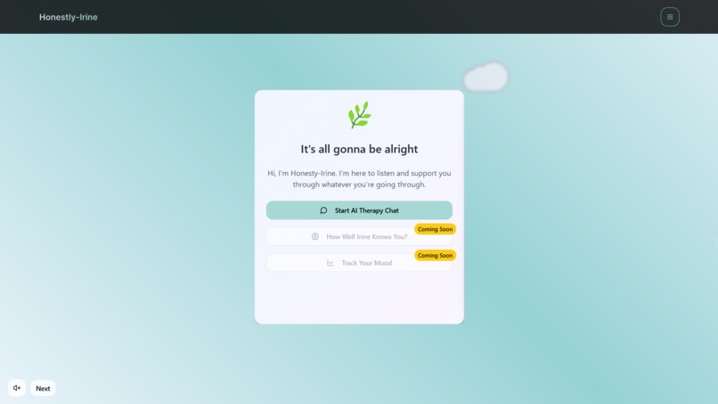 Irine -  Mental Health Chat bot – screenshot 1