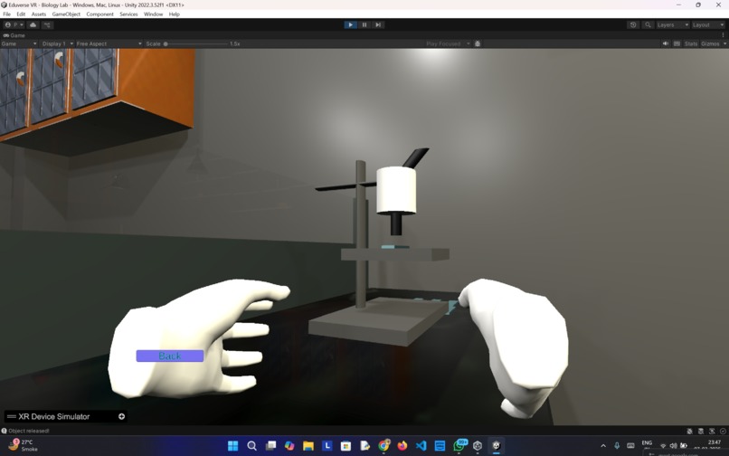 VR Work Simulations for Women Returning to STEM Careers – screenshot 1
