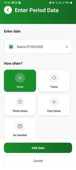 Nyssa: AI Period Tracker - smart Menstrual Cup Alert System – screenshot 3