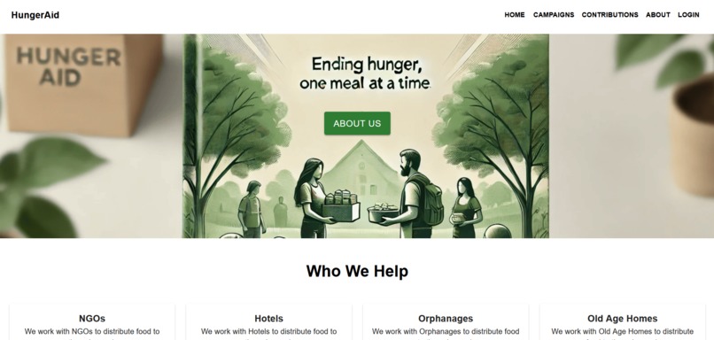 Project-HungerAid – screenshot 1