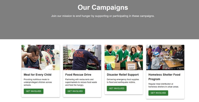 Project-HungerAid – screenshot 2